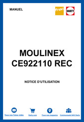 Moulinex cookeo touch mini CE922110 REC Mode D'emploi