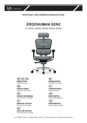 hjh OFFICE ERGOHUMAN GEN2 652301 Instructions De Montage