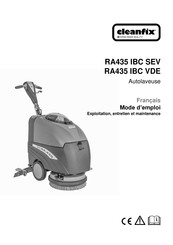 Cleanfix RA435 IBC Mode D'emploi