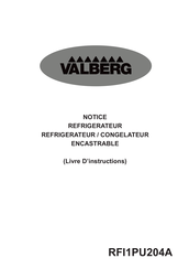 VALBERG RFI1PU204A Livre D'instructions