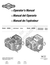 Briggs & Stratton 2100 Snow Serie Manuel De L'utilisateur