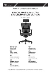 hjh OFFICE ERGOHUMAN SLIM ULTRA G Instructions De Montage