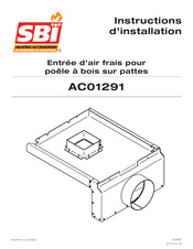 SBI AC01291 Instructions D'installation