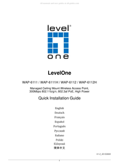 Level One WAP-6111 Guide D'installation Rapide