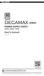 ZALMAN DECAMAX Serie Mode D'emploi