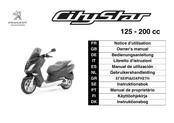 PEUGEOT SCOOTERS CityStar 125 cc Notice D'utilisation