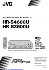 JVC HR-S3600U Manuel D'instructions