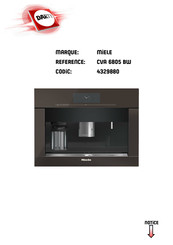 Miele CVA 6805 BW Mode D'emploi Et Instructions De Montage