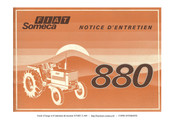 Fiat SOMECA 880 Notice D'entretien