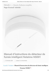 Netatmo NSD01 Manuel D'utilisation