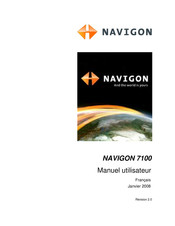 Navigon 7100 Manuel Utilisateur