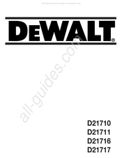 DeWalt D21717 Mode D'emploi