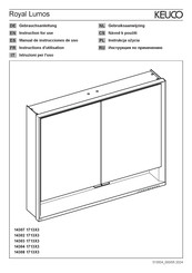 KEUCO Royal Lumos 14308 17133 Serie Instructions D'utilisation