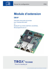 Trox Technik EM-IP Manuel De Configuration