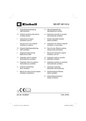 EINHELL GC-CF 18/110 Li Instructions D'origine