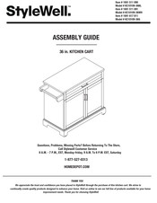 StyleWell 1001 511 091 Guide D'assemblage