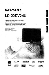 Sharp LC-22DV24U Mode D'emploi