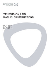 DAEWOO ELECTRONICS DLP-26H1 Manuel D'instructions