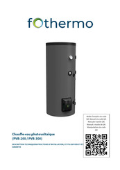 fothermo PVB-300 Mode D'emploi