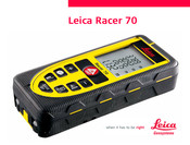 Leica Geosystems Racer 70 Manuel D'utilisation