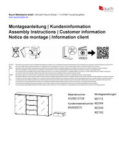 Rauch AGORDO AG580.07G8 Notice De Montage