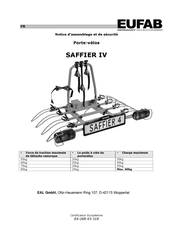 EUFAB SAFFIER IV Notice D'assemblage Et De Sécurité