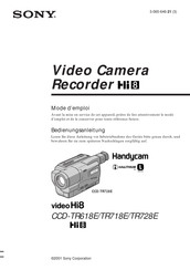 Sony Handycam video Hi8 CCD-TR718E Mode D'emploi