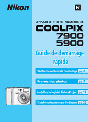 Nikon COOLPIX 5900 Guide De Démarrage Rapide