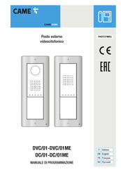 CAME DC/01 Manuel De Programmation