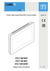 CAME BPT XTS 7 WH WIFI Manuel Pour L'utilisateur