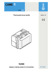 CAME TA/600 Manuel D'installation Et D'utilisation