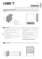 CAME ECN3F242 Mode D'emploi