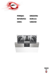 Gaggenau DI261111 Mode D'emploi