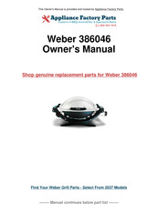 Weber 386046 Guide De L'utilisateur