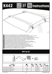 Prorack K442 Manuel D'instructions