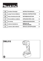 Makita DEBDML815 Manuel D'instructions