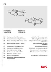 KWC F5ST2001 Notice De Montage Et De Mise En Service