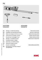 KWC ACET2006 Notice De Montage Et De Mise En Service