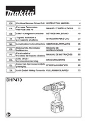 Makita DHP470RTJ Manuel D'instructions