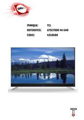 TCL U75C7006 Mode D'emploi