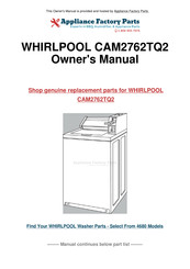 Whirlpool CAM2762TQ2 Mode D'emploi