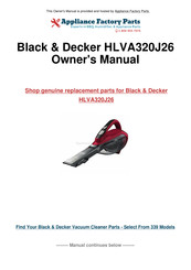 Black & Decker HLVA320J26 Mode D'emploi