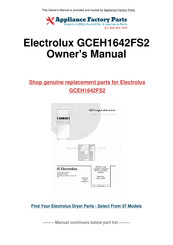 Electrolux GCEH1642FS2 Instructions D'installation