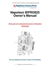 Napoleon BIPRO825 Mode D'emploi