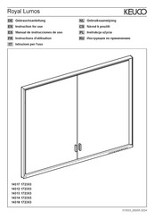 KEUCO Royal Lumos 14312 1723X3 Instructions D'utilisation