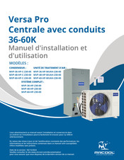 MrCool VERSA PRO MVP-36-HP-MUAH-230-00 Manuel D'installation Et D'utilisation