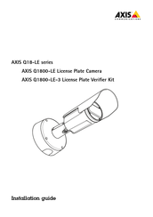 Axis Q18-LE Serie Guide D'installation