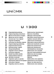 Unimix U 1300 Manuel D'instructions