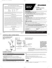 Sylvania 6427CTB Manuel Du Propriétaire
