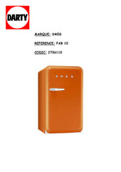 Smeg FAB 10 Mode D'emploi